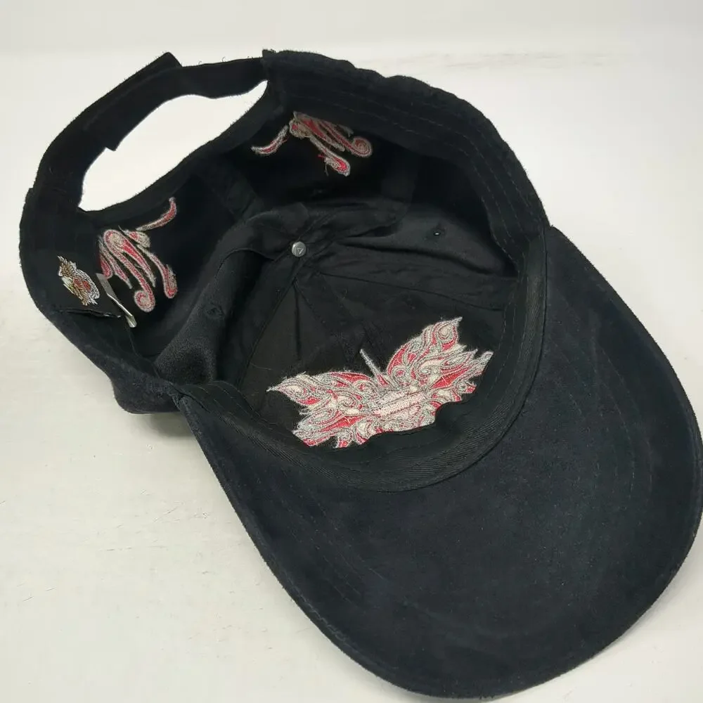 Harley-Davidson Baseball Cap Black Red Silver One Size Tribal Embroidery Hat
